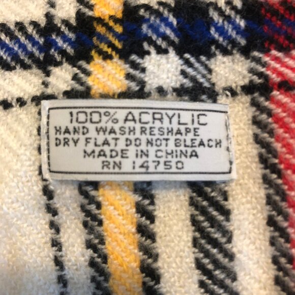 Heritage Plaid Scarf by Berkshire Handkerchief Co. – Classic Cream Check - Picture 9 of 9